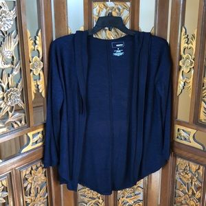 Sonoma Navy Hooded Cardigan Size S
